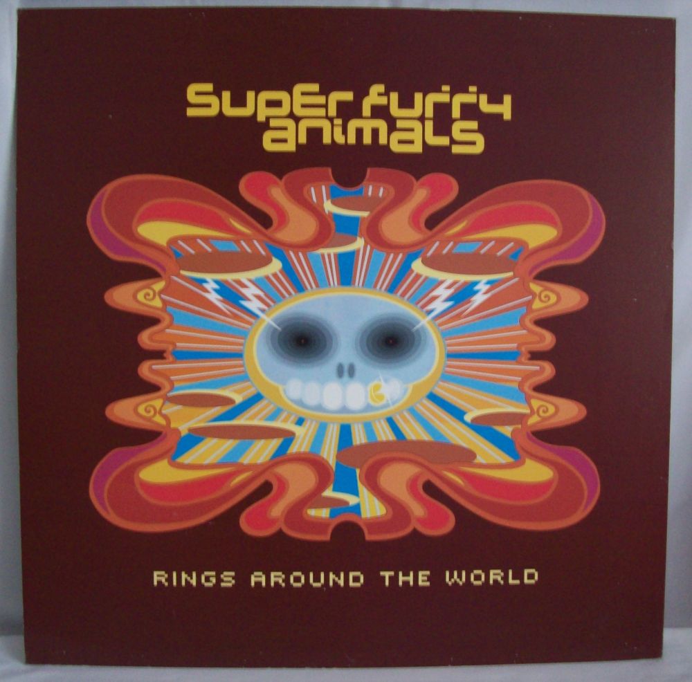 SUPER FURRY ANIMALS U.K. SHOP DISPLAY FLAT 'RINGS AROUND THE WORLD' ALBUM 2