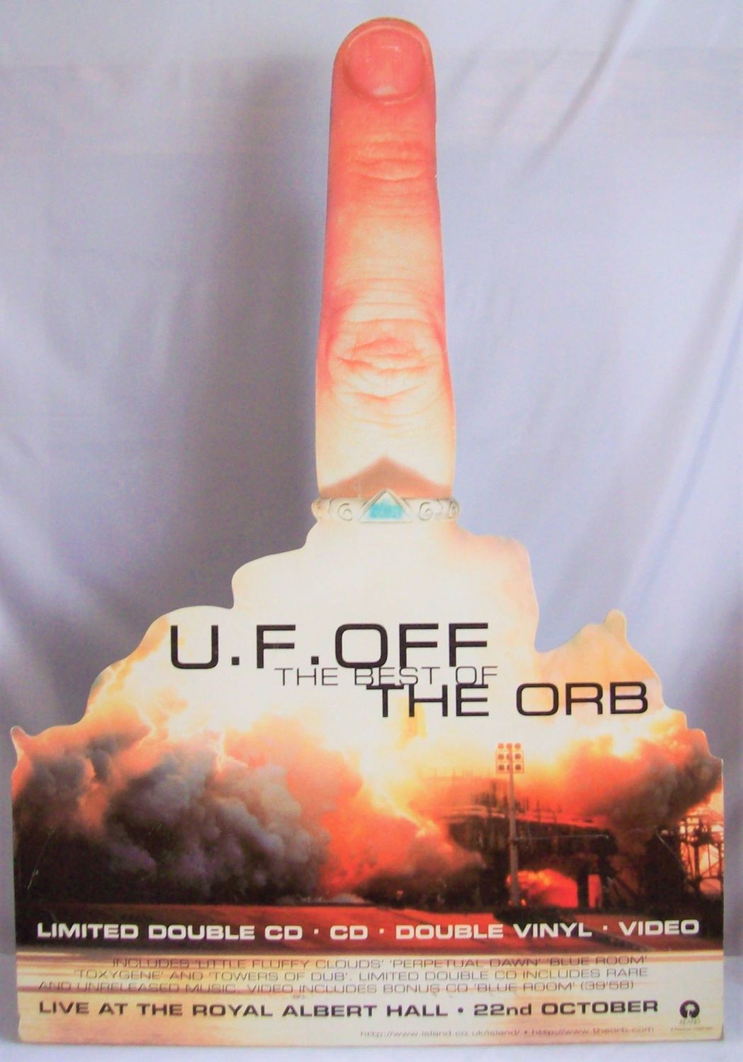 THE ORB U.K. RECORD COMPANY PROMO SHOP DISPLAY STANDEE FOR THE COMPILATION 