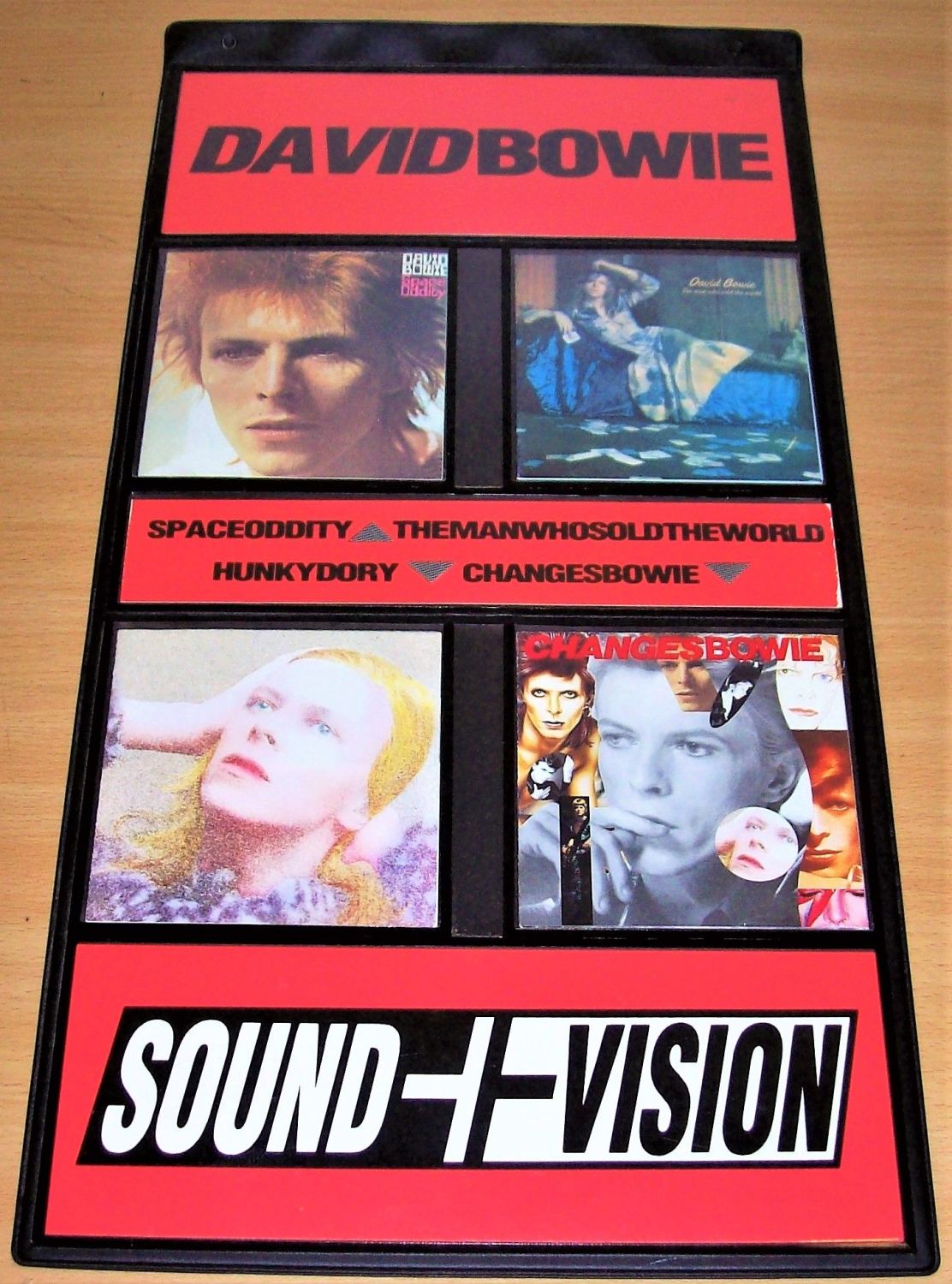 DAVID BOWIE UNUSED UK RECORD COMPANY PROMO SHOP DISPLAY 'SOUND AND VISION' 
