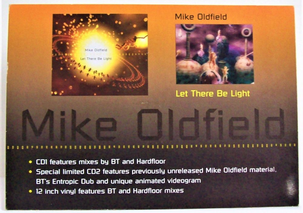 MIKE OLDFIELD HOLOGRAM SHOP COUNTER STANDEE 