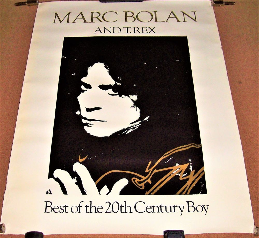 MARC BOLAN AND T-REX U.K. RECORD COMPANY PROMO POSTER 'BEST OF 20th CENTURY