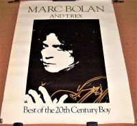 MARC BOLAN AND T-REX U.K. RECORD COMPANY PROMO POSTER 'BEST OF 20th CENTURY BOY' ALBUM 1985