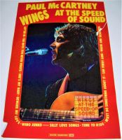 THE BEATLES WINGS SUPER FRENCH PROMO 3D SHOP DISPLAY 'SPEED OF SOUND' ALBUM 1976