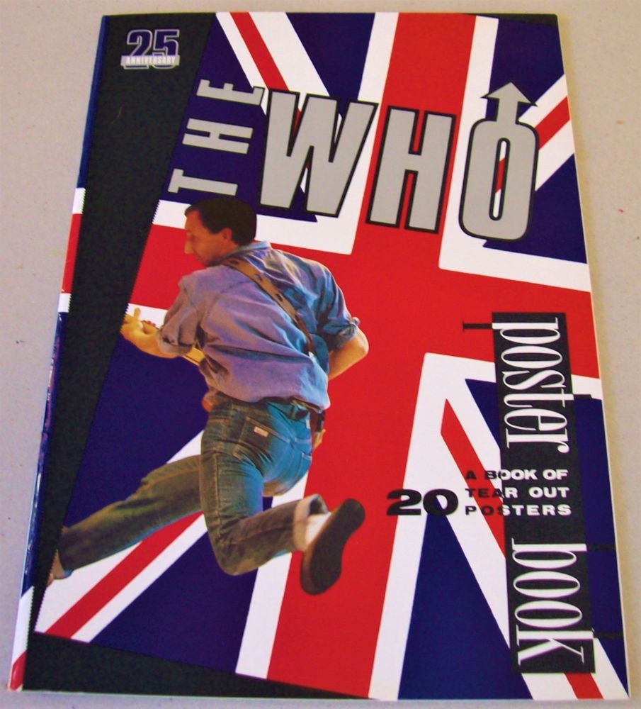THE WHO REALLY STUNNING RARE LARGE U.K. 25th ANNIVERSARY 'POSTER BOOK' FROM