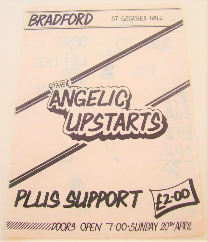 ANGELIC UPSTARTS CONCERT HANDBILL SUNDAY 20TH APRIL 1980 ST. GEORGES HALL B