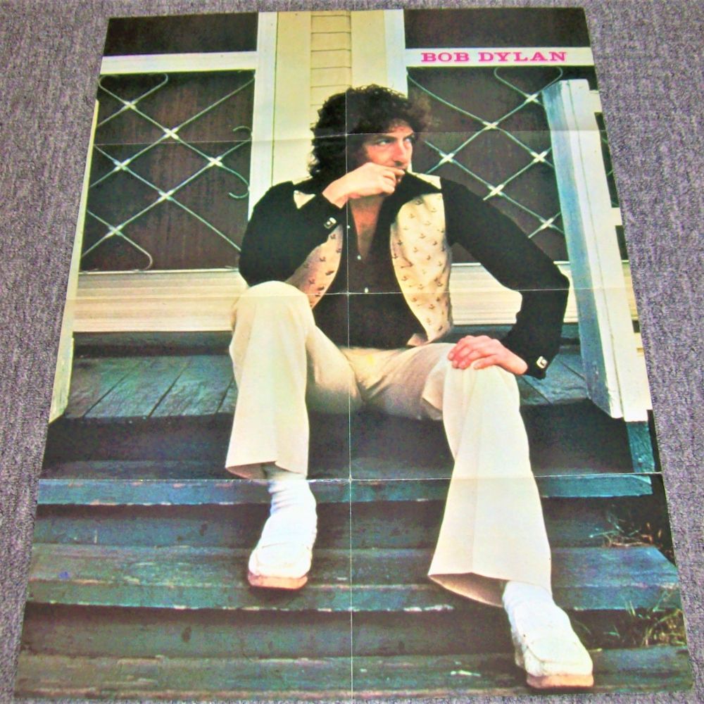 BOB DYLAN ABSOLUTELY STUNNING AND RARE 1978 FULL COLOUR SPANISH POSTER MAGA
