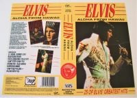 ELVIS PRESLEY U.K. RECORD COMPANY PROMO SLEEVE SAMPLE FOR THE VIDEO 'ALOHA FROM HAWAII' 1985