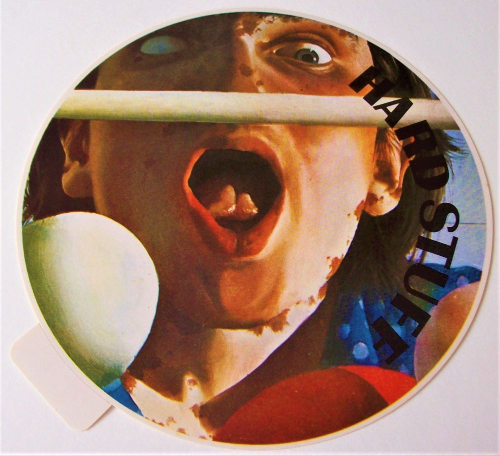 HARD STUFF 1973 U.K. RECORD COMPANY PROMO STICKER FOR THE 'BOLEX DEMENTIA' 