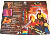 THE POLICE U.K. RECORD COMPANY PROMO SLEEVE SAMPLE FOR THE VIDEO 'THE SYNCHRONICITY CONCERT' 1984