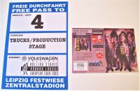 THE ROLLING STONES ROAD CREW ISSUE TOUR PARKING PASS AND PROMO HANDBILL 1995