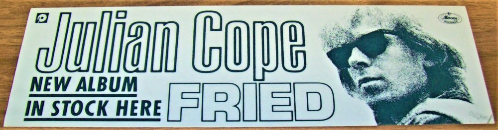 TEARDROP EXPLODES JULIAN COPE U.K. RECORD COMPANY PROMO SHOP DISPLAY PLASTI