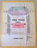 LINDISFARNE U.K. CONCERT SEATING MAP WEDNESDAY 15TH JUNE 1978 MANCHESTER FREE TRADE HALL
