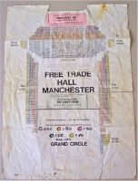 THE CHIEFTAINS CONCERT SEATING MAP & TICKET FRIDAY 8th OCT 1976 MANCHESTER U.K. 