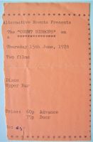 COUNT BISHOPS CONCERT TICKET THURSDAY 15th JUNE 1978 WOLVERHAMPTON POLYTECHNIC