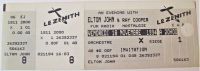 ELTON JOHN RARE UNUSED CONCERT TICKET FOR ZENITH ARENA PARIS 18th NOVEMBER 1994