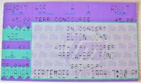 ELTON JOHN RARE CONCERT TICKET SAT 17th SEPT ARROWHEAD POND ANAHEIM U.S.A. 1994 