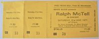 RALPH McTELL FOLK RARE UNUSED CONCERT TICKET SATURDAY 21st MAY 1977 MANCHESTER