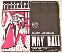 MOTT THE HOOPLE SHAKIN' STEVENS RARE 1972 ASTON UK MAY BALL CONCERT TICKET/PROG