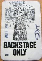 BLACK SABBATH ROAD CREW BACKSTAGE PASS 3rd JANUARY 1982 HAMMERSMITH ODEON U.K.