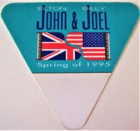 ELTON JOHN AND BILLY JOEL ROAD CREW PASS 'FACE TO FACE' U.S. TOUR SPRING OF 1995