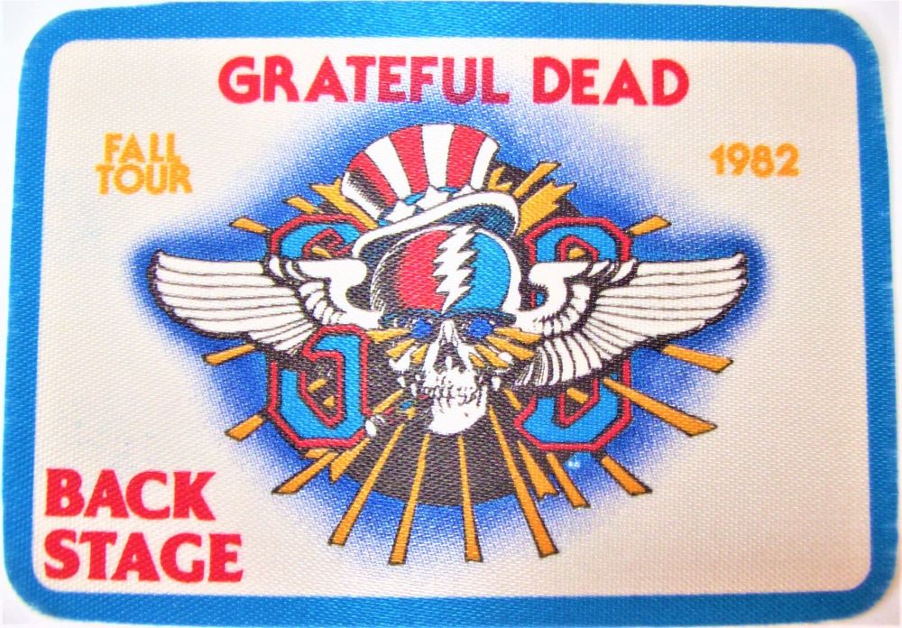 GRATEFUL DEAD FABULOUS ROAD CREW ISSUE BACKSTAGE CLOTH PASS FALL TOUR USA 1