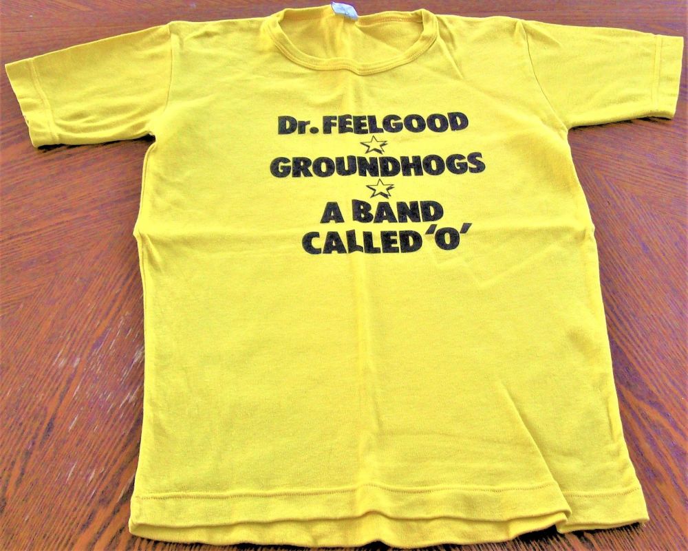 DR. FEELGOOD GROUNDHOGS BAND CALLED O RARE CONCERT T-SHIRT PERPIGNAN FRANCE