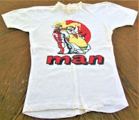 MAN ABSOLUTELY STUNNING AND RARE T-SHIRT FOR THE SPRING TOUR OF THE U.K. IN 1974
