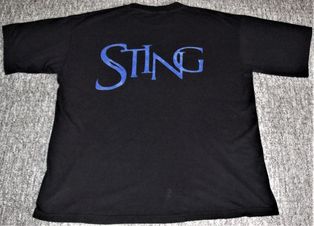THE POLICE STING MERCHANDISING T-SHIRT 'NOTHING LIKE THE SUN' WORLD TOUR IN