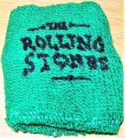 THE ROLLING STONES RARE ROAD CREW ISSUE WRIST BAND "VOODOO LOUNGE" TOUR IN 1994