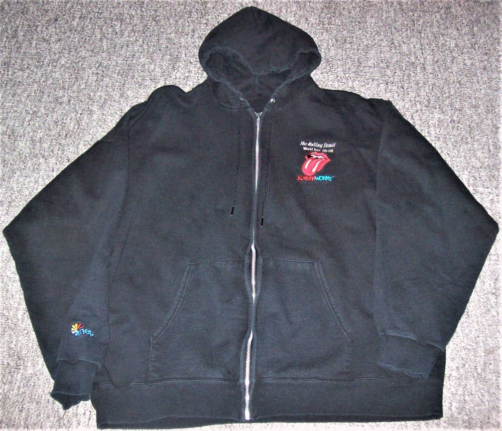 THE ROLLING STONES SUPERB RARE PROMO HOODIE 'A BIGGER BANG' WORLD TOUR 2005