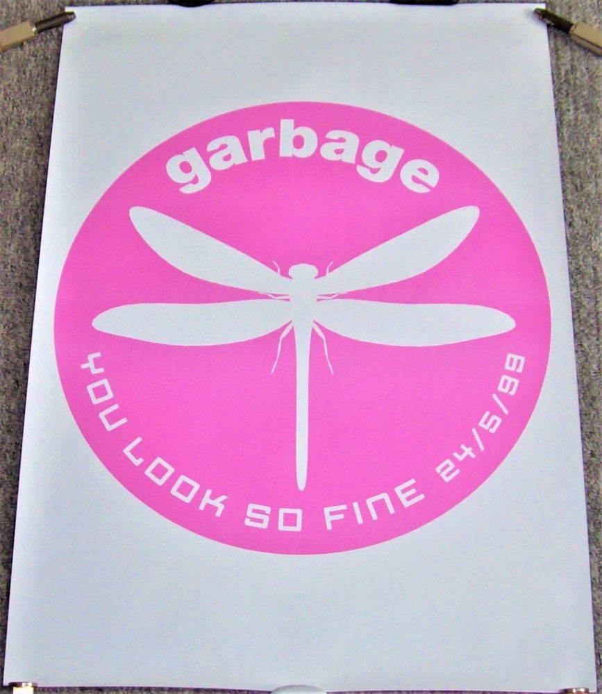 GARBAGE U.K. RECORD COMPANY PROMO POSTER FOR THE SINGLE 