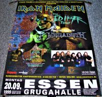 IRON MAIDEN MEGADETH STUNNING CONCERT POSTER 20th SEPTEMBER 1999 ESSEN GERMANY