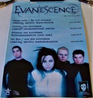 EVANESCENCE ABSOLUTELY STUNNING AND RARE U.K. TOUR POSTER OCTOBER-NOVEMBER 2003