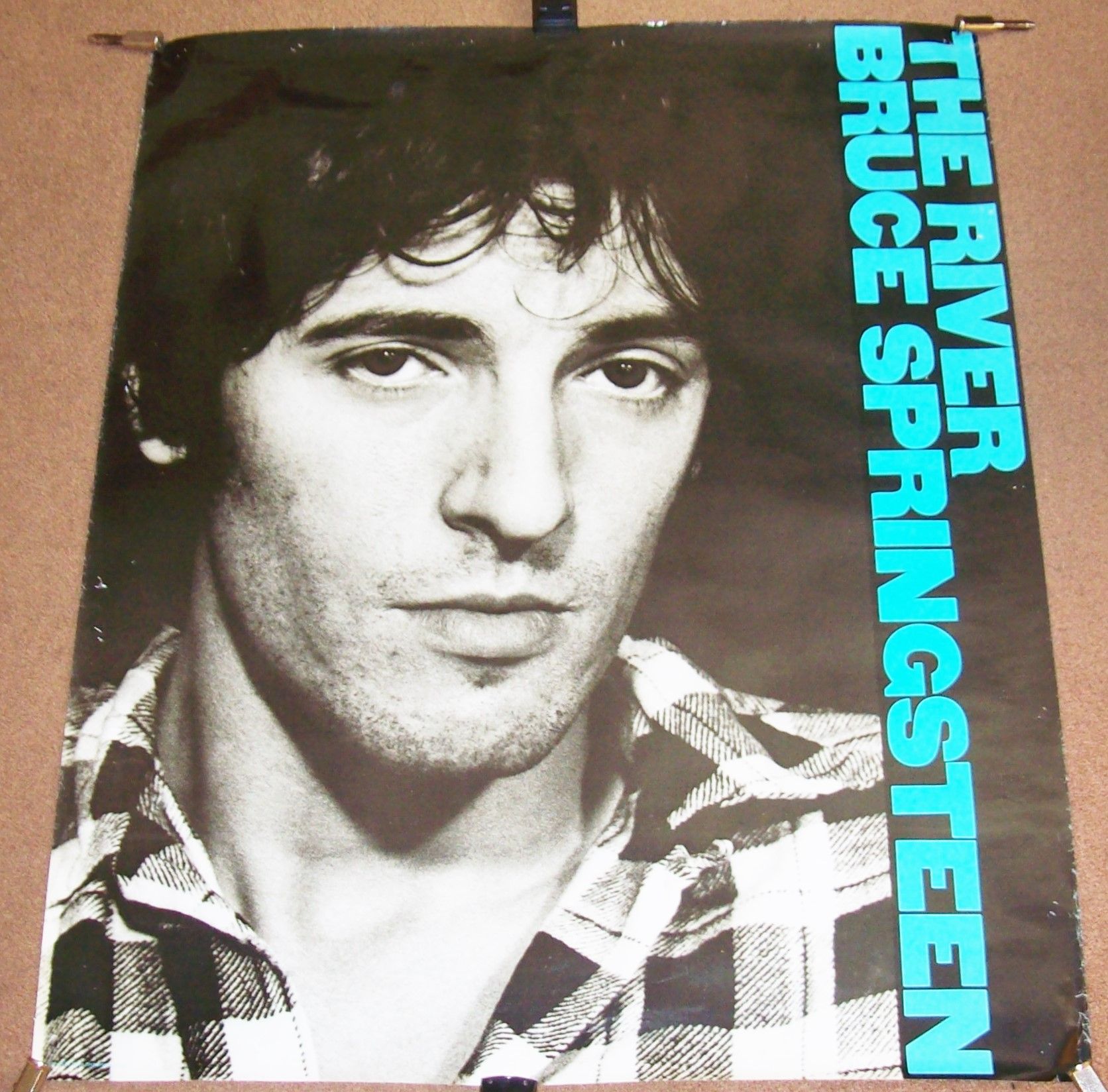 BRUCE SPRINGSTEEN U.K. RECORD COMPANY PROMO POSTER â€˜THE RIVERâ€™ ALBUM 1980