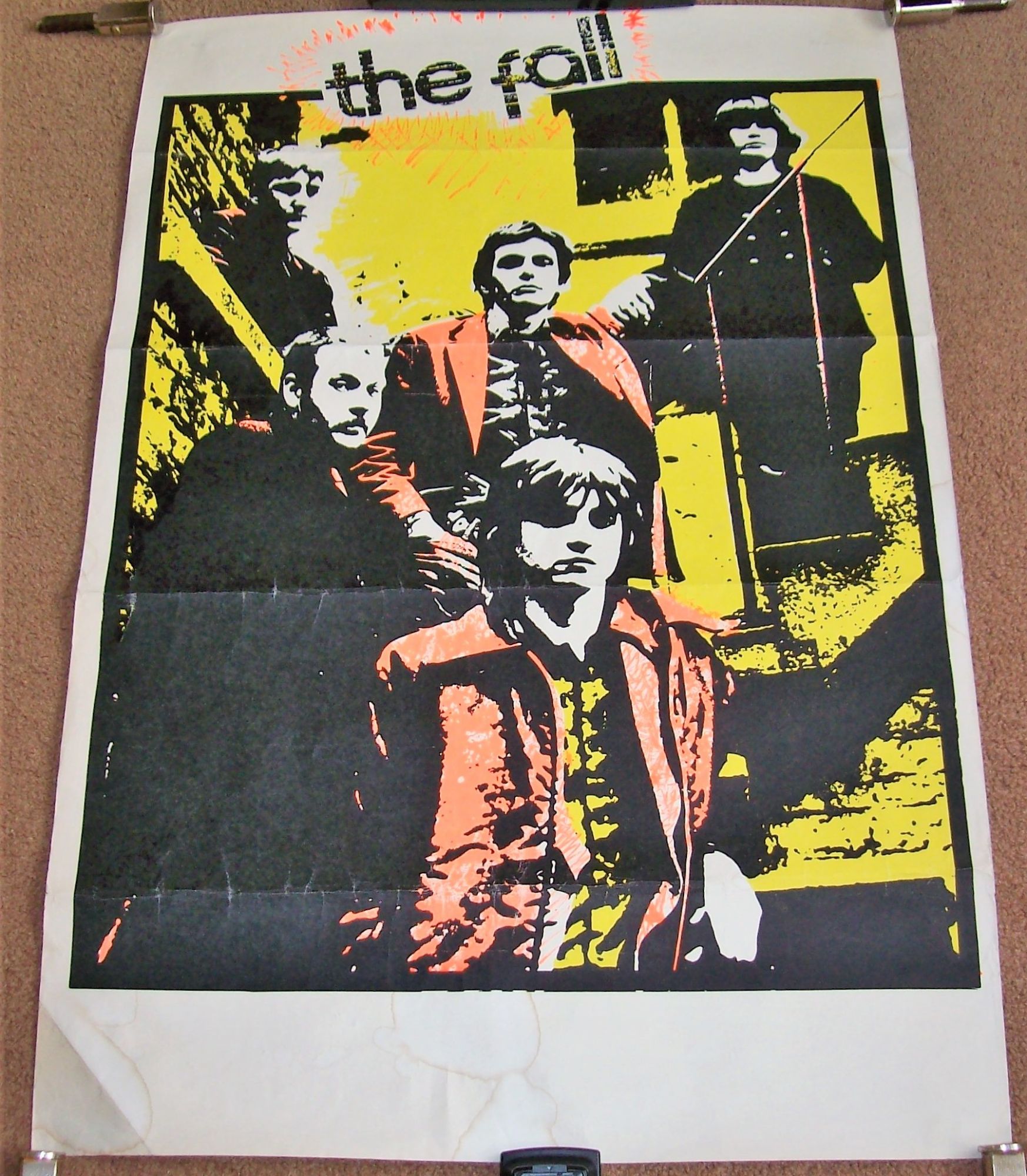 THE FALL UNUSED U.K. TOUR BLANK CONCERT PROMO POSTER 1979