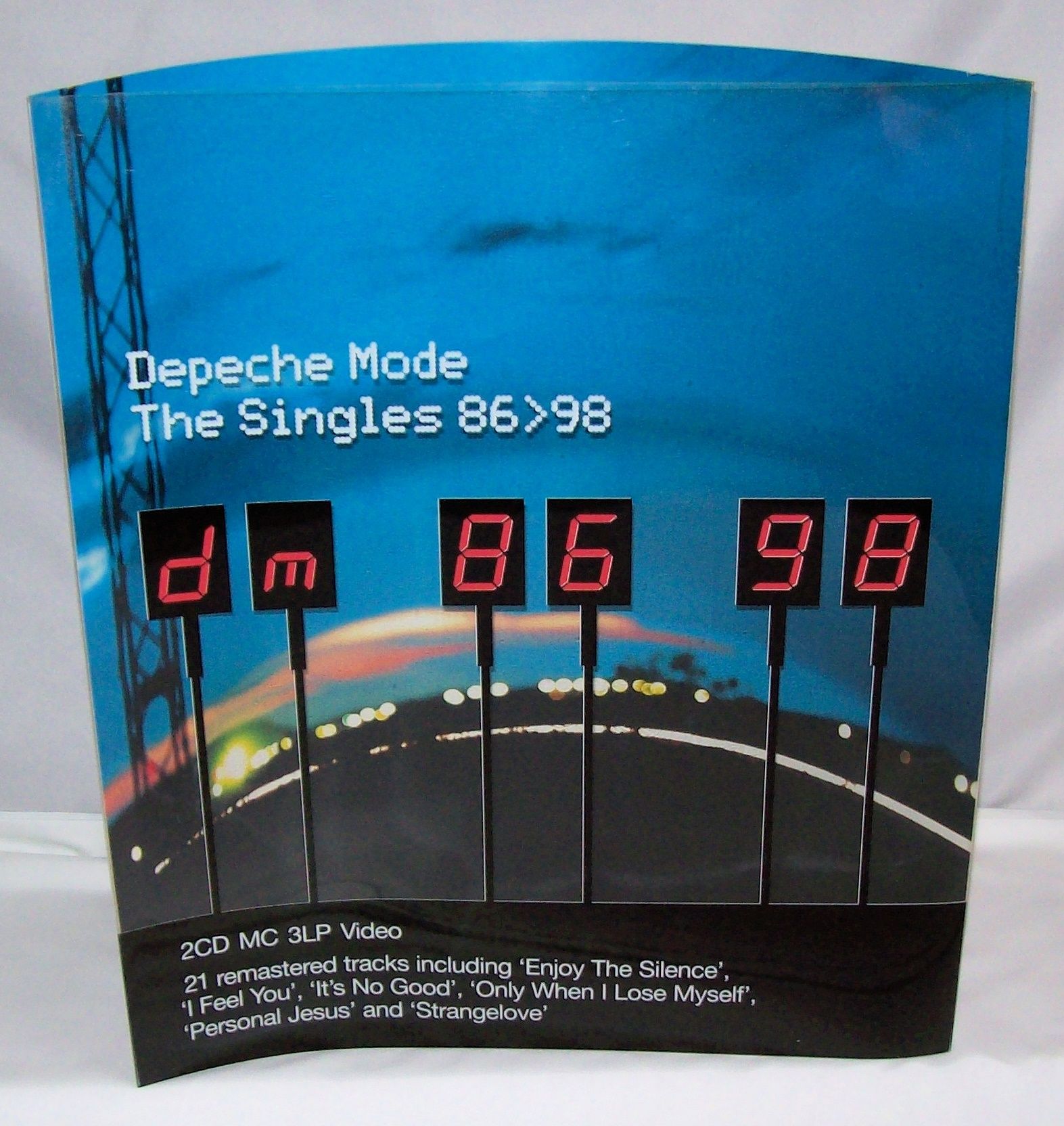 DEPECHE MODE U.K. RECORD COMPANY PROMO 3D SHOP DISPLAY 'THE SINGLES 86-98' 