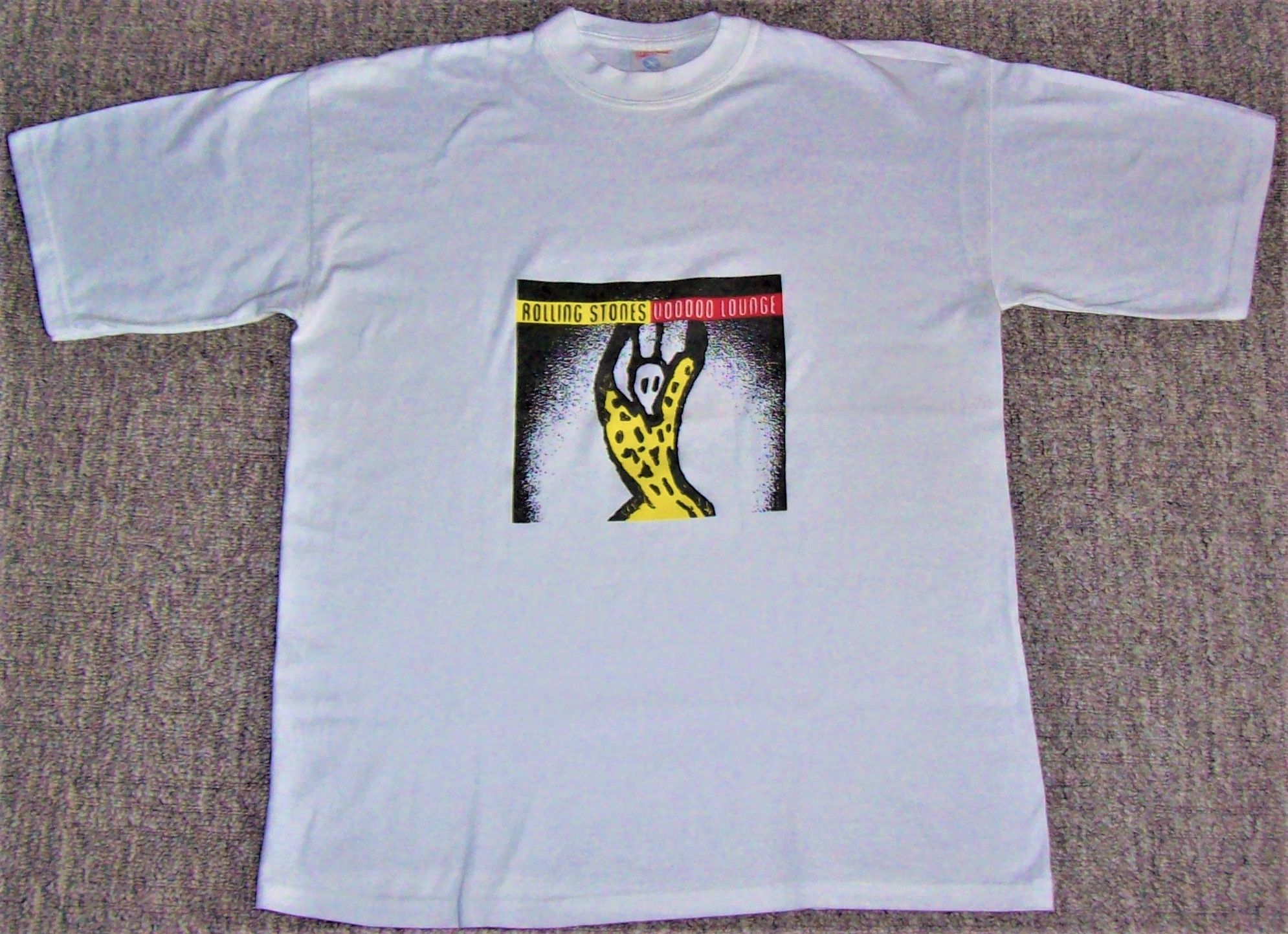 THE ROLLING STONES 1994-1995 'VOODOO LOUNGE' WORLD TOUR T-SHIRT WHITE
