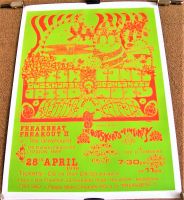THE OUTSKIRTS OF INFINITY CONCERT POSTER 28th APRIL 1990 THE GREYHOUND LONDON UK
