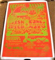 THE OUTSKIRTS OF INFINITY CONCERT POSTER 28th APRIL 1990 THE GREYHOUND LONDON UK