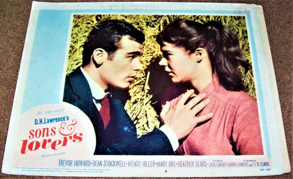 SONS AND LOVERS TREVOR HOWARD DEAN STOCKWELL RARE U.S. FRONT OF HOUSE STILL