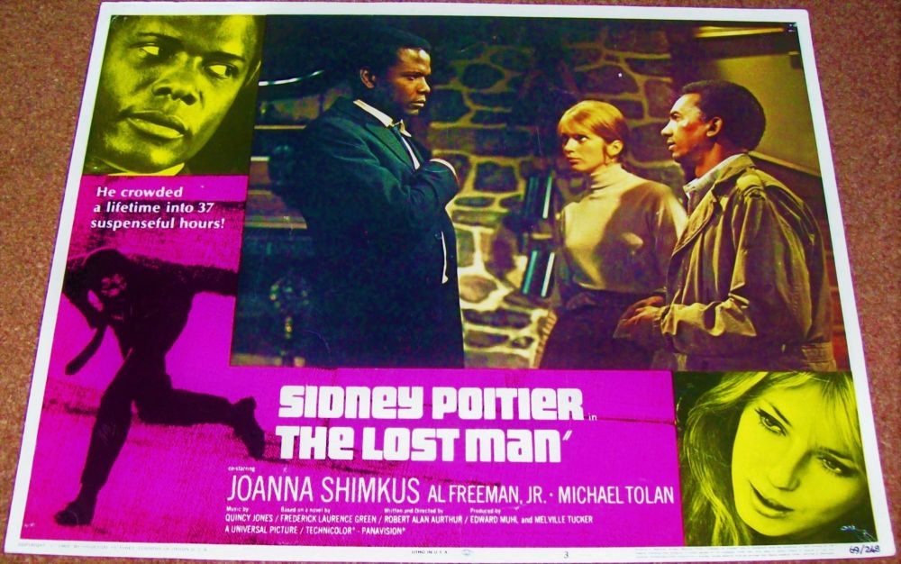 THE LOST MAN SIDNEY POITIER JOANNA SHIMKUS SUPERB U.S. FRONT OF HOUSE STILL