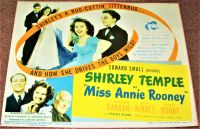 MISS ANNIE ROONEY SHIRLEY TEMPLE STUNNING RARE U.S. FRONT OF HOUSE STILL 1942