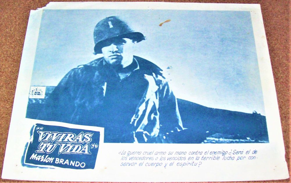THE MEN MARLON BRANDO ABSOLUTELY STUNNING RARE CUBAN FRONT OF HOUSE STILL 1