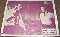 WE WERE STRANGERS JOHN GARFIELD JENNIFER JONES MEXICAN F.O.H.S. LOBBY CARD 1949