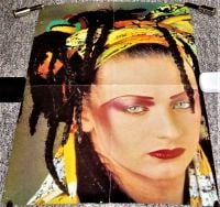 CULTURE CLUB BOY GEORGE DURAN DURAN STUNNING DOUBLE SIDED U.K. PROMO POSTER 1984