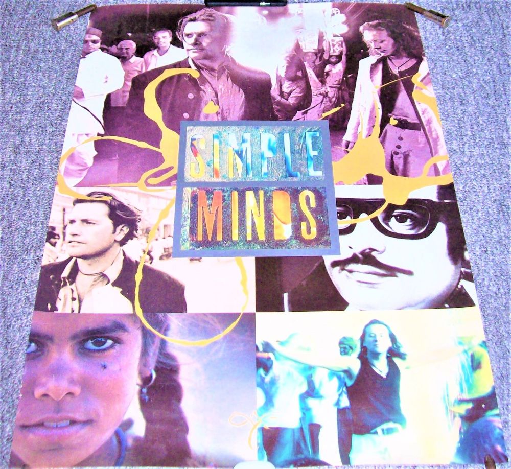 SIMPLE MINDS REALLY STUNNING RARE U.K. RECORD COMPANY GENERIC PROMO POSTER 