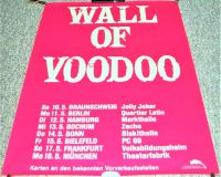 WALL OF VOODOO ABSOLUTELY STUNNING AND RARE POSTER GERMAN CONCERT TOUR MAY 1987