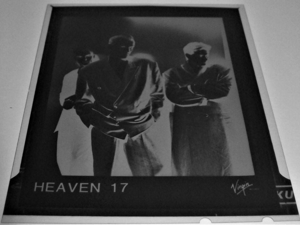 HEAVEN 17 STUNNING RARE OFFICIAL AND ORIGINAL PROMO TRANSPARENCY-NEGATIVE 1