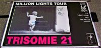 TRISOMIE 21 AUTO'D FRENCH REC COM PROMO POSTER 'MILLION LIGHTS TOUR' ALBUM 1988