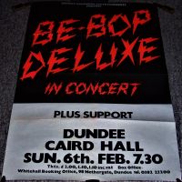 BE BOP DELUXE STUNNING CONCERT POSTER SUNDAY 6th FEBRUARY 1977 CAIRD HALL DUNDEE